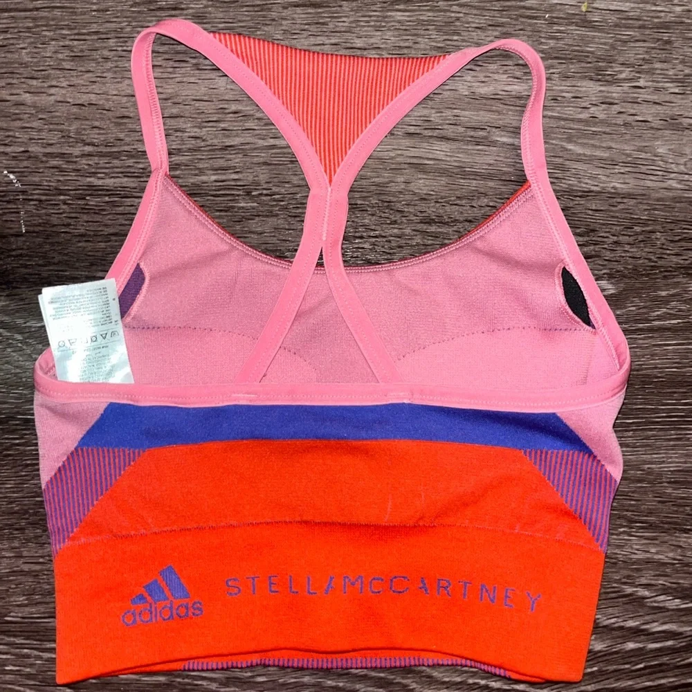 Adidas by Stella McCartney TrueStrength Yoga Knit Light Support Sports Bra - Picture 4 of 5